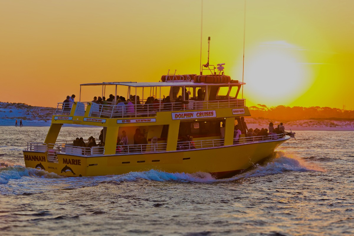 Destin dolphin cruises and sunset cruises